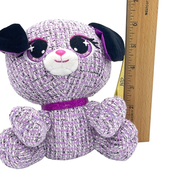 Gund P.Lushes Designer Plush Dog Purple 6" Michele Boucle Stuffed Animal NWT - Picture 2 of 7